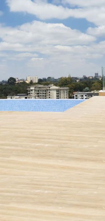 Rooftop infinity heated swimming pool with spectacular views.